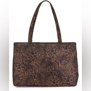 Hobo The Original Leather Purse Black Brown Gold Leopard Print